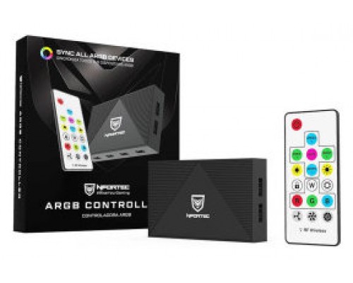 Nfortec NF-AC-ARGBCONTROL controlador de luces led Negro (Espera 4 dias)