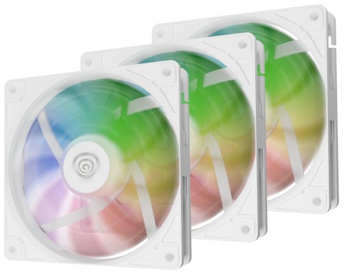 VENTILADOR GENESIS OXAL 120 ARGB BLANCO PACK 3 UDS