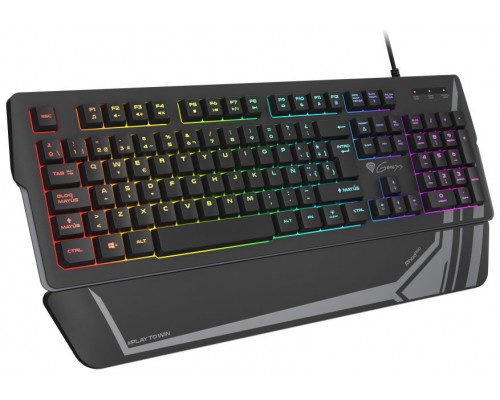 TECLADO GAMING GENESIS RHOD 350 USB RETROILUMINADO MEMBRANA NEGRO