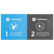TOALLITAS DESINFECTANTES NATEC RACOON WET-DRY PACK 50 UDS