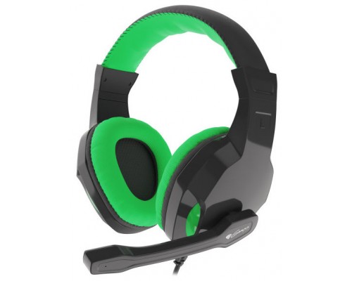 AURICULARES GAMING GENESIS ARGON 100 2.0 MINI JACK NEGRO-VERDE