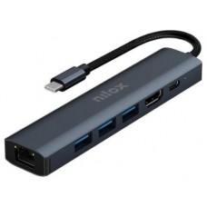 NILOX Docking Station Usb C 6 en 1-SX14 NILOX Docking Station Usb C 6 en 1