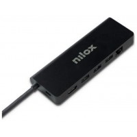 Nilox Docking Station UsbC 8 EN 1 Dual 4K 1000Mbps
