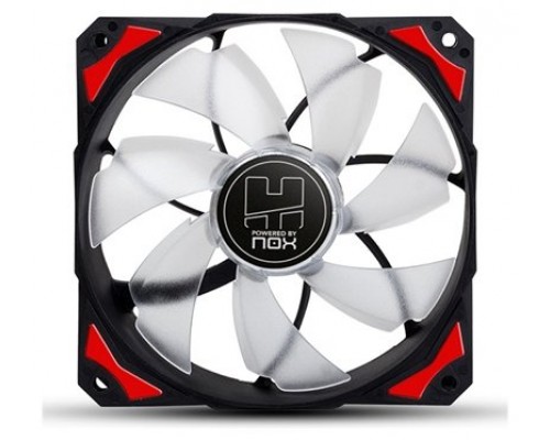 NOX H-Fan LED Carcasa del ordenador Ventilador 12 cm Negro, Rojo, Blanco (Espera 4 dias)
