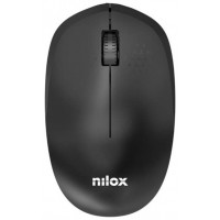 Nilox Ratón Wireless, 1000 DPI, 3 botones, Negro-4SX Nilox Ratón Wireless, 1000 DPI, 3 botones, Negro