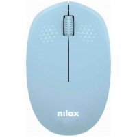 Nilox Ratón Wireless, 1000 DPI, 3 botones, Azul-4SX Nilox Ratón Wireless, 1000 DPI, 3 botones, Azul