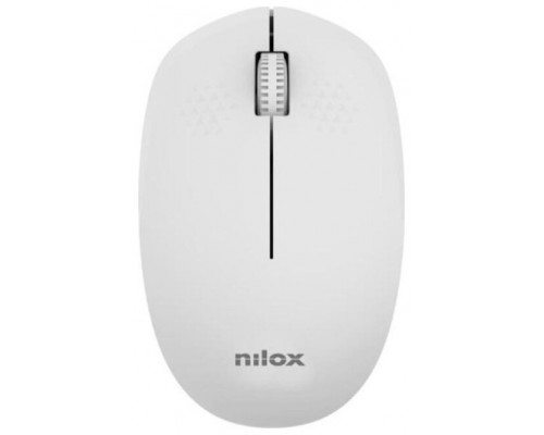 Nilox Ratón Wireless, 1000 DPI, 3 botones, Gris