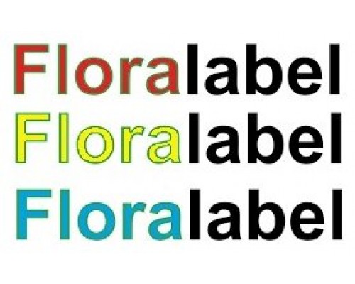 Floralabels Etiquetas de borde de estanteria 105 x 38 mm, 14 por hoja OKIMED30
