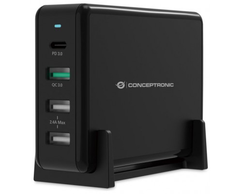 CARGADOR DE SOBREMESA CONCEPTRONIC QUICK CHARGE PD 4