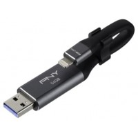 PNY - Pendrive Duo-Link 64GB USB 3.0 Lightning OTG