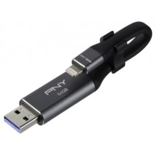 PNY - Pendrive Duo-Link 64GB USB 3.0 Lightning OTG