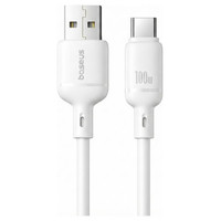 OS-BASEUS SILKY FAST CHARGING DATA CABLE USB-A TO USB-C 3A 2M MOON WHITE (Espera 4 dias)-6SX OS-BASEUS SILKY FAST CHARGING DATA CABLE USB-A TO USB-C 3A 2M MOON WHITE (Espera 4 dias)