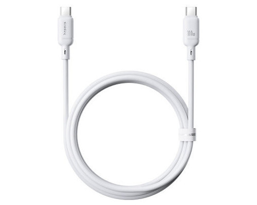 OS-BASEUS SILKY SERIES FAST CHARGING CABLE TYPE-C TO TYPE-C 100W 1M MOON WHITE (Espera 4 dias)
