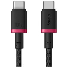 BASEUS DURA SERIES FAST CHARGING CABLE TYPE-C TO TYPE-C 100W 1M RED+BLACK (Espera 4 dias)