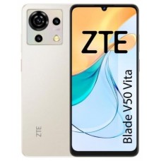 ZTE BLADE V50 VITA, SMARTPHONE 6.6"HD+ 90HZ, 256GB ROM, 4GB RAM (+10GB RAM VIRTUAL), CÁMARA TRIPLE CON IA DE 50MP, GRAN BATERÍA 5200MAH, NFC, ANDROID 13, COLOR SANDY GOLD (Espera 4 dias)