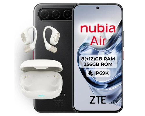 ZTE NUBIA AIR STREAM BLACK + LIVE FLIP (Espera 4 dias)