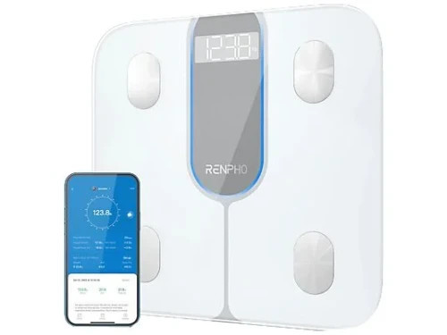 RENPHO ELIS 1C - SMART BODY SCALE - BLE - 3AAA - 11X11X1INCH / 28X28X2.5CM - WHITE (Espera 4 dias)-11SX RENPHO ELIS 1C - SMART BODY SCALE - BLE - 3AAA - 11X11X1INCH / 28X28X2.5CM - WHITE (Espera 4 dias)