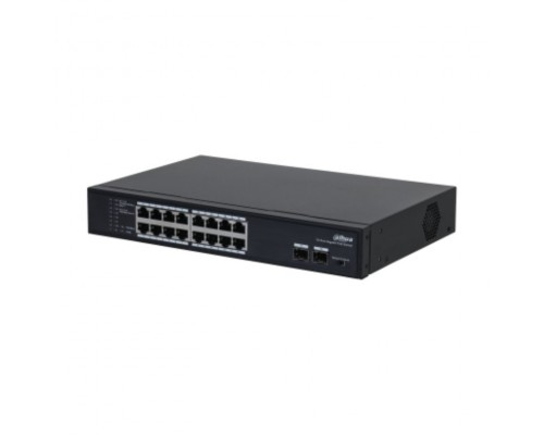 (DH-PFS3218-16GT-135) DAHUA SWITCH L2 POE 16 PUERTOS + 2 GIGABIT SFP (Espera 4 dias)