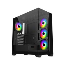 FSP CAJA M340-BA (ATX MID TOWER, USB3.0 X 2, TYPE-C, 120MM REVERSE ARGB FANS&times; 3 & REAR ARGB FAN X 1 (Espera 4 dias)