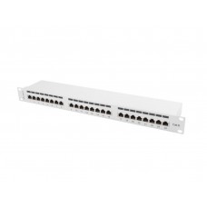 PATCH PANEL LANBERG 24 PUERTOS 1U 19" CAT.6 FTP GRIS-SX13 PATCH PANEL LANBERG 24 PUERTOS 1U 19" CAT.6 FTP GRIS