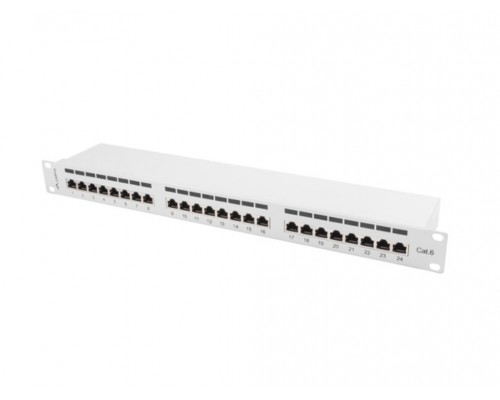 PATCH PANEL LANBERG 24 PUERTOS 1U 19" CAT.6 FTP GRIS-SX13 PATCH PANEL LANBERG 24 PUERTOS 1U 19" CAT.6 FTP GRIS