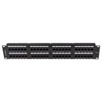 PATCH PANEL LANBERG 48 PUERTOS 2U 19? CAT.6 NEGRO