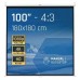 iggual Pantalla manual 4:3 100" 180x180 cm-SX20 iggual Pantalla manual 4:3 100" 180x180 cm