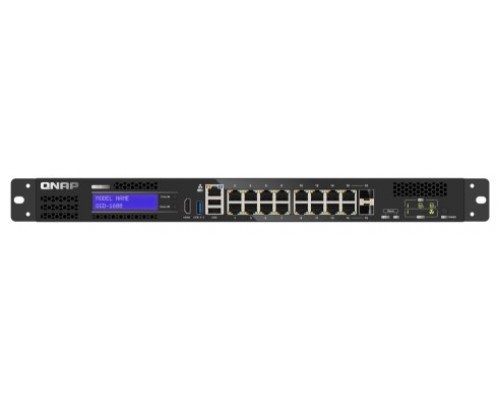 QNAP QGD-1600 Gestionado Gigabit Ethernet (10/100/1000) 1U Negro, Gris (Espera 4 dias)