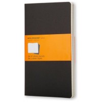 SET DE 3 LIBRETAS CAHIER NEGRAS L (13X21CM) RAYAS MOLESKINE QP316 (Espera 4 dias)