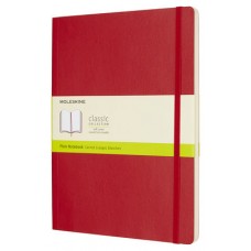 LIBRETA CLASICA TAPA BLANDA ROJO ESCARLATA XL (19X25CM) LISA MOLESKINE QP623F2 (Espera 4 dias)