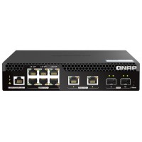 QNAP QSW-M2106PR-2S2T switch Gestionado L2 10G Ethernet (100/1000/10000) Energía sobre Ethernet (PoE) 1U Negro (Espera 4 dias)