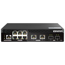 QNAP QSW-M2106PR-2S2T switch Gestionado L2 10G Ethernet (100/1000/10000) Energía sobre Ethernet (PoE) 1U Negro (Espera 4 dias)