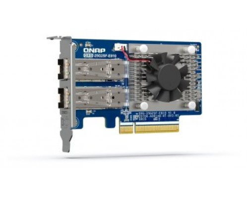 QNAP QXG-25G2SF-E810 adaptador y tarjeta de red Interno Fibra 25000 Mbit/s (Espera 4 dias)
