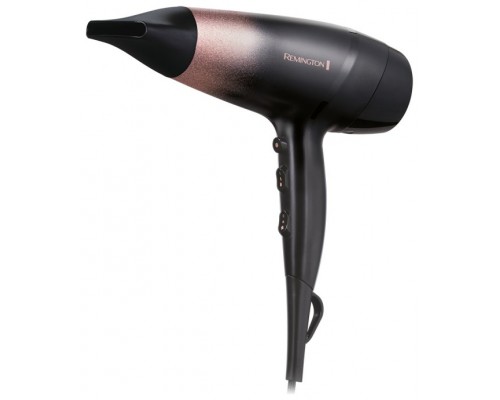 SECADOR REMINGTON D5305 2200W 3 TEMPERATURAS DIFUSOR NEGRO Y ROSA