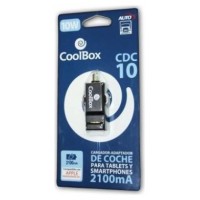 CARGADOR USB COCHE CDC-10 COOLBOX (Espera 4 dias)