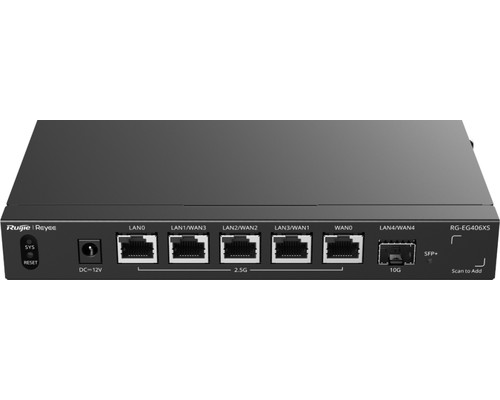 ROUTER RUIJIE REYEE RG-EG406XS 6-PORT MULTI-GIGABIT CLOUD MANAGED