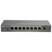 REYEE 9-Port Gigabit Smart POE Switch, 9 Gigabit RJ45 Ports including 8 PoE/POE+ Ports,120W PoE pow