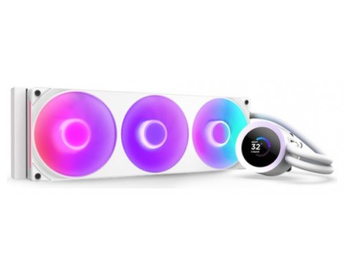 NZXT Kraken Plus 360 RGB Procesador Sistema de refrigeración líquida todo en uno Blanco 1 pieza(s) (Espera 4 dias)