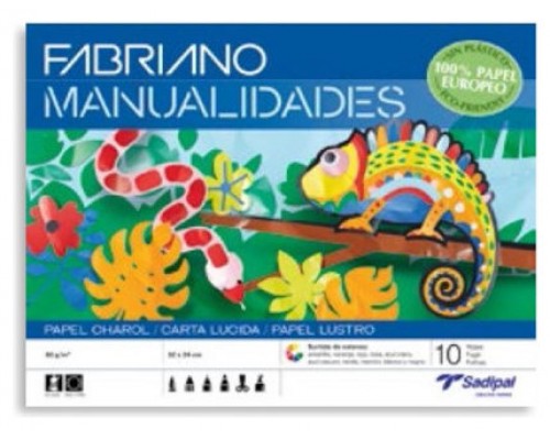 BLOC 10 HOJAS MANUALIDADES PAPEL CHAROL FABRIANO S0400007 (Espera 4 dias)