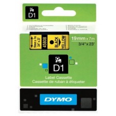 DYMO Cinta LM D1 19mmx7m Negro/amarillo