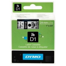 DYMO Cinta LM D1 24mmx7m Negro/transparente