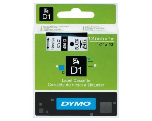 DYMO Cinta LM D1 24mmx7m Negro/blanco