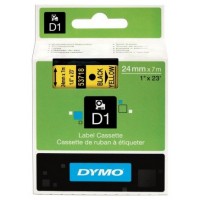 DYMO Cinta LM D1 24mmx7m Negro/amarillo