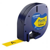 DYMO 91202 PLASTICTAPE YELLOW 12MMX4MM DYMO LETRATAG