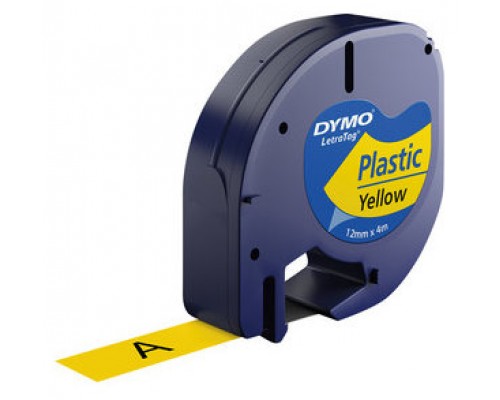 DYMO Cinta LT 12mmx4mt -Negro/Amarillo