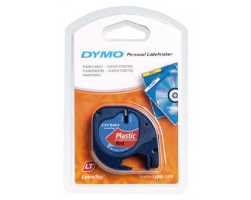 DYMO Cinta LT 12mmx4mt -Negro/Rojo