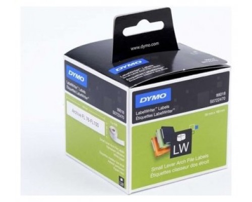 DYMO Etiqueta LW Etiquetas lomo archivadores 38x190mm, 1 rollo etiquetas (110) Papel blanco