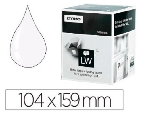 DYMO Etiqueta LW envío 104x159 mm blanca para impresoras 4xl/5xl rollo de 220