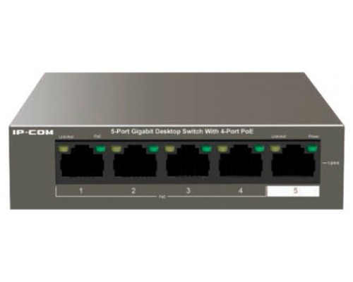 IP-COM Networks F1105P-4-63W switch No administrado Fast Ethernet (10/100) Negro Energía sobre Ethernet (PoE) (Espera 4 dias)