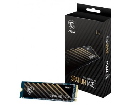 MSI SSD Spatium M450 1Tb PCIe 4.0 NVMe 3400 Mb-s